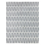 Asante Hand Knotted Wool Geometric Area Rug in Ivory