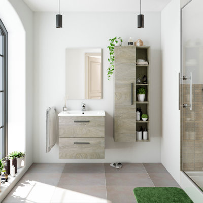 Arys 600mm Wall Hung Standard Single Vanity Unit