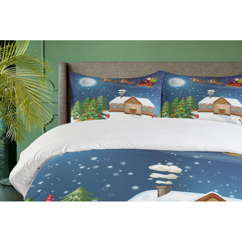 Christmas Modern & Contemporary Polyester Duvet Cover, King