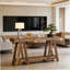 Table de couloir à 2 niveaux Farmhouse, console fonctionnelle avec une construction robuste et un design polyvalent pour toute pièce