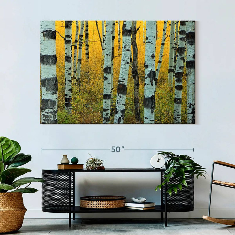 Harnek Abstract Aspen Tree, 34" H x 51" W