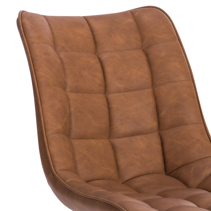 Vassar 46.5cm H Upholstered Side Chair, Orange