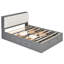 Lit plateforme en bois avec rangement pour chaussures avec tête de lit et 4 tiroirs-321557495