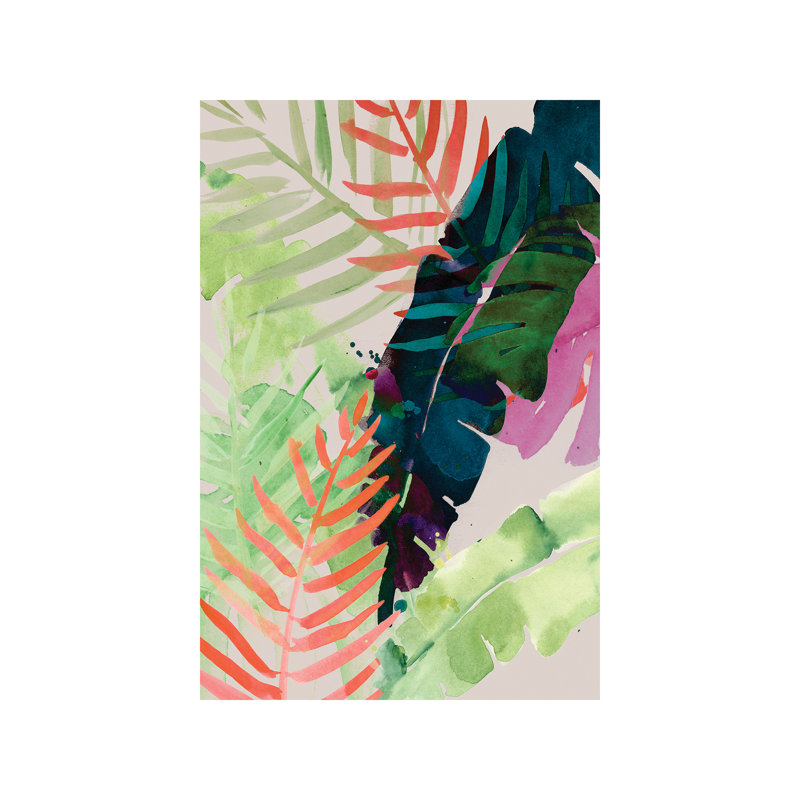 Electric Palms II - Wrapped Canvas Painting, 101.6 cm H x 66.04 cm W x 3.175 cm D