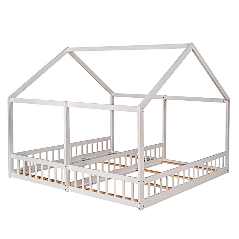 Lits plateforme House, Blanc