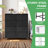 Wassil 8 Drawer 31.5''W Double Fabric Dresser With Wood Grain Prints-738112886