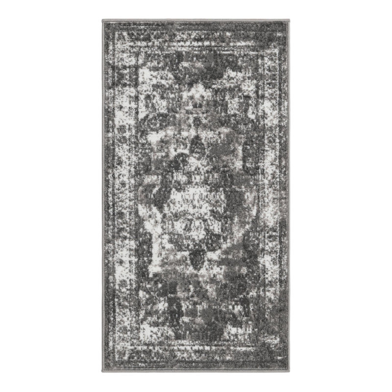 Tapis oriental Brandt, Gris, Rectangle 2' x 3'11"