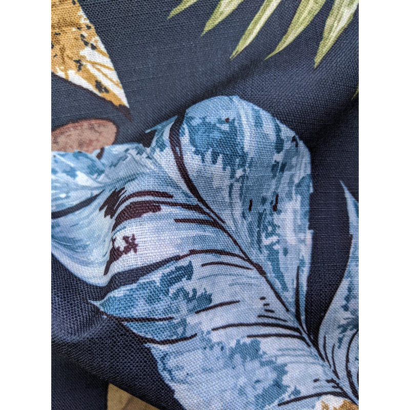 Fabric, Navy/Green