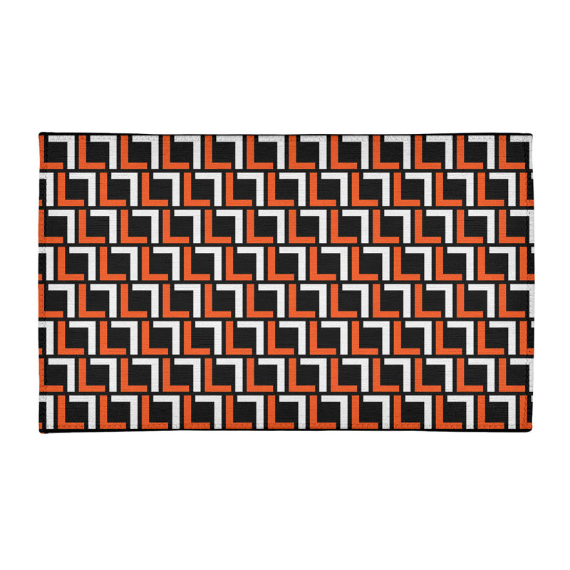 Geometric Indoor Rug, Rectangle 2' x 3'