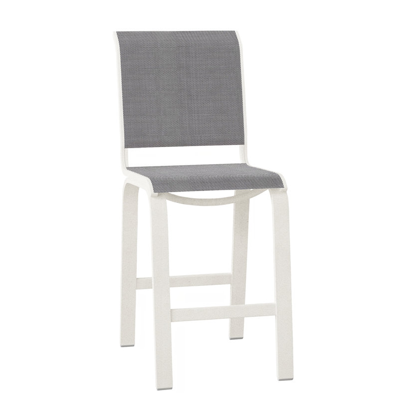 Tabouret de bar 26 po Holna, Titane Sunbrella®, Neige texturée