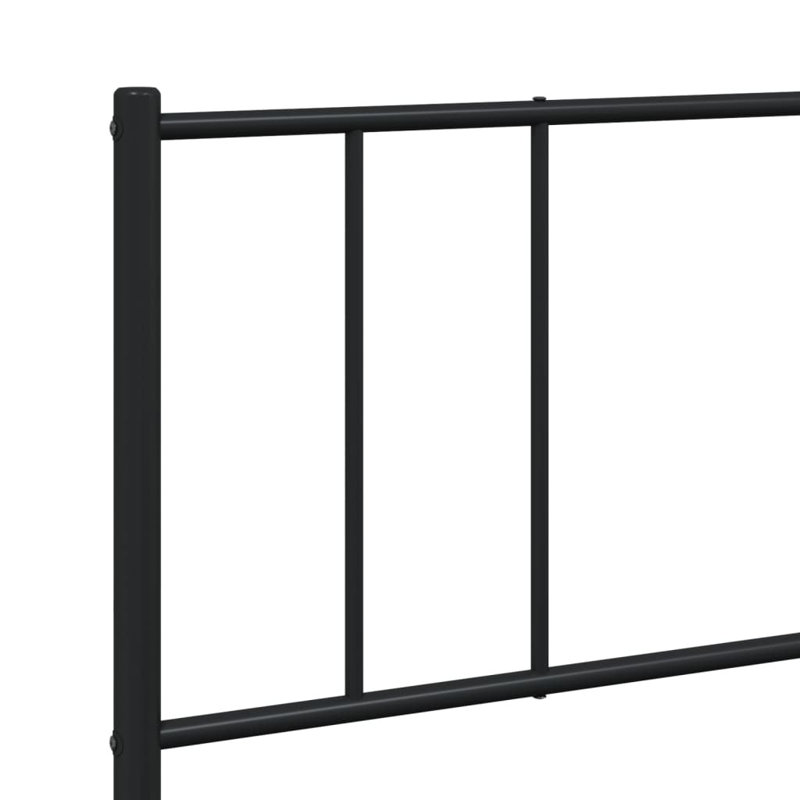 Lokesh Metal Bed, 183 x 213cm, Black