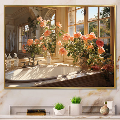 «Bathroom Sunlit Morning I» - Art mural de grande salle de bain