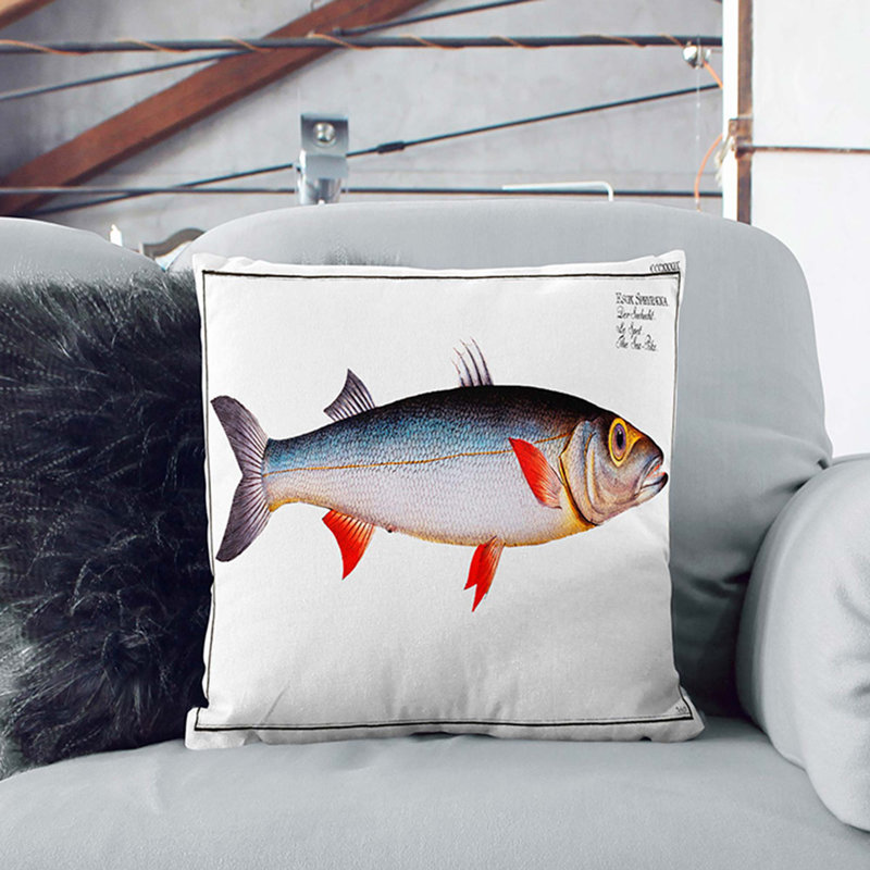 Square Throw Cushion, 40cm H x 40cm W x 15cm D