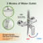 Ensemble de garniture de douche en laiton avec barre coulissante 10 po-122445078