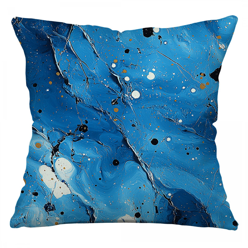 Cosmic Throw Pillow, Space Cotton Twill Pillows, Square 20"