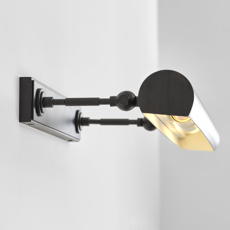 Kenyon Dimmable Wall Mounted Picture Light, 2.38" H x 30" W x 10.3" D, Black