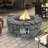 Round Polyresin Propane Smokeless Fire Pit