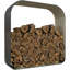 Étagère de rangement pour bois de chauffage en acier galvanisé Outsunny