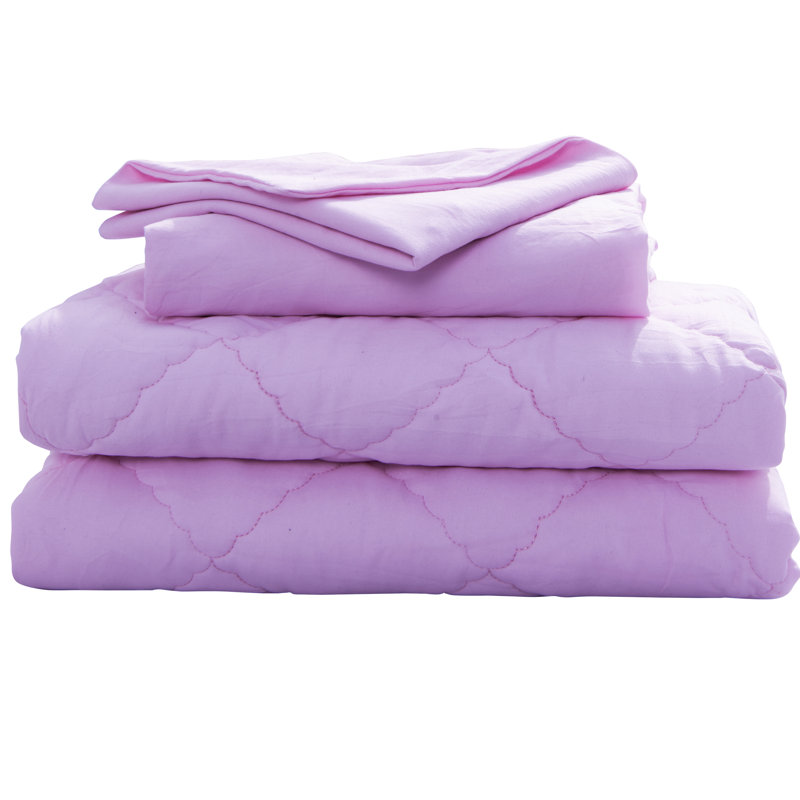 Ensemble de literie pour lit de bébé 4 pièces, comprenant un édredon matelassé, un drap-housse, un drap plat et une taie d'oreiller - NTBAY