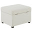 Repose-pieds avec rangement relevable hydraulique Merced Beige