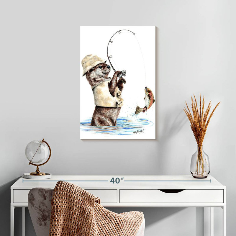 Senne Nature's Fisherman, 24" H x 16" W