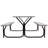 Dion 4 - Person Patio Dining Set with Rectangular Table-1756416382