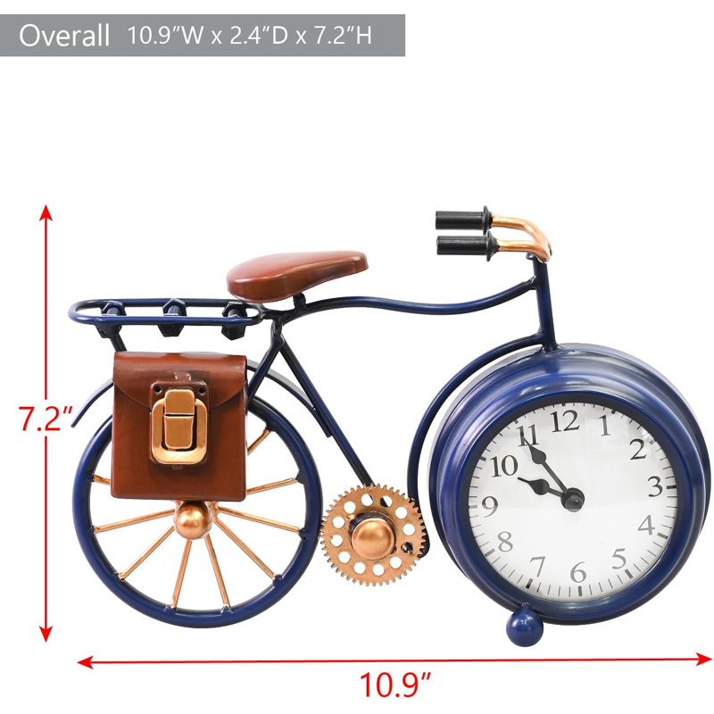 Horloge de table en métal