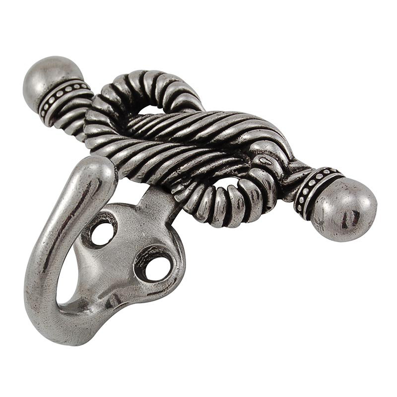 Equestre Wall Hook, Vintage Pewter