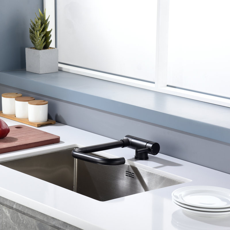 Belfry Kitchen Trowbridge Kitchen Faucet, Matte Black