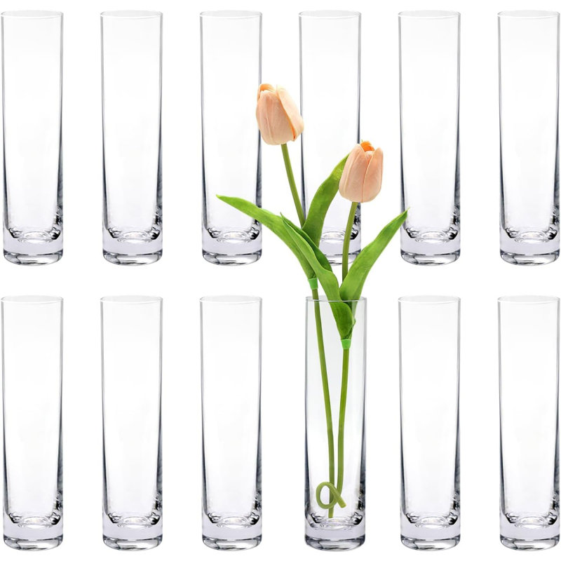 Ensemble de 12 vases en verre