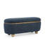 Banc de rangement avec repose-pieds