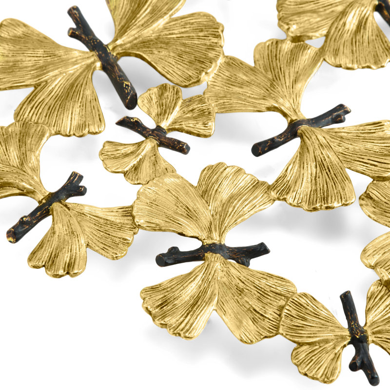 Butterfly Ginkgo Metal Trivet