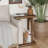 Rustic C Shaped Side Table