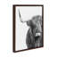 «B&W Highland Cow No. 1» par Amy Peterson, reproduction d'art sur toile encadrée-88782887-88782888