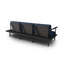245cm Wide Metal Patio Sofa with Cushions-914656369