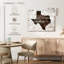  Texas Home Map, reproduction sur toile-1836699789