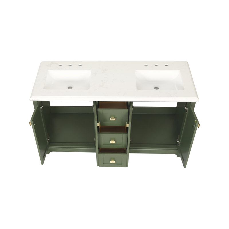 Meuble-lavabo pour salle de bain Meuble-lavabo pour salle de bain, Vert antique