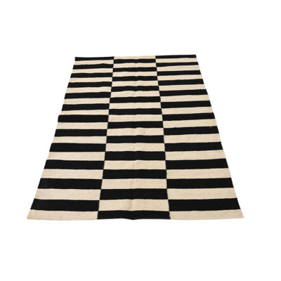 Tapis noir et blanc Jessen