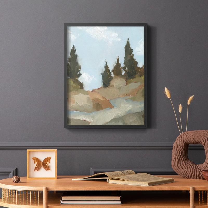 Reproduction d'art encadrée West Trail, Noir, H 14 po x l 11 po