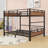 Metal Bunk Bed With Raised Security Fence-542903524-542903512