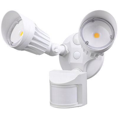 2 détecteurs de mouvement à DEL pour projecteur de sécurité extérieur, 3 modes d'éclairage, 3000K