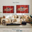 «State Map Over Tennessee Flag», reproduction sur toile-1972074916
