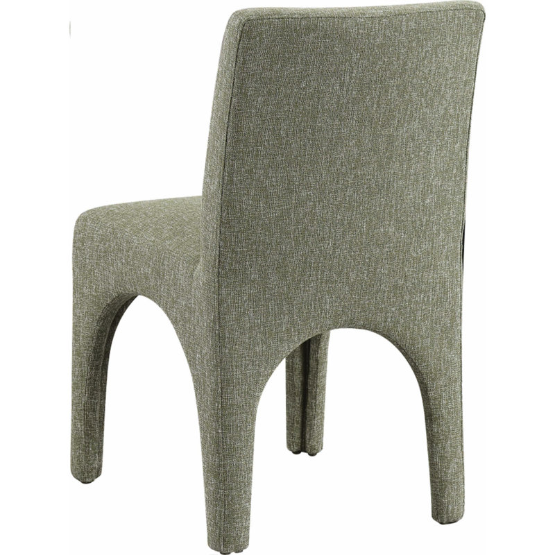 Gramercy Linen Textured Fabric Dining Chair, Green Linen Textured Fabric