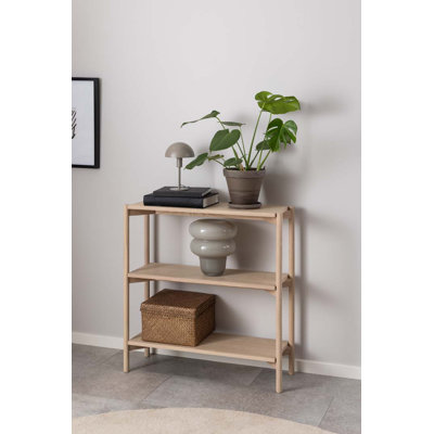 Metzly 88.5cm H x 86cm W Wood Etagere Bookcase