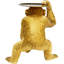 Deco Figurine Butler Playing Chimp Gold 52cm