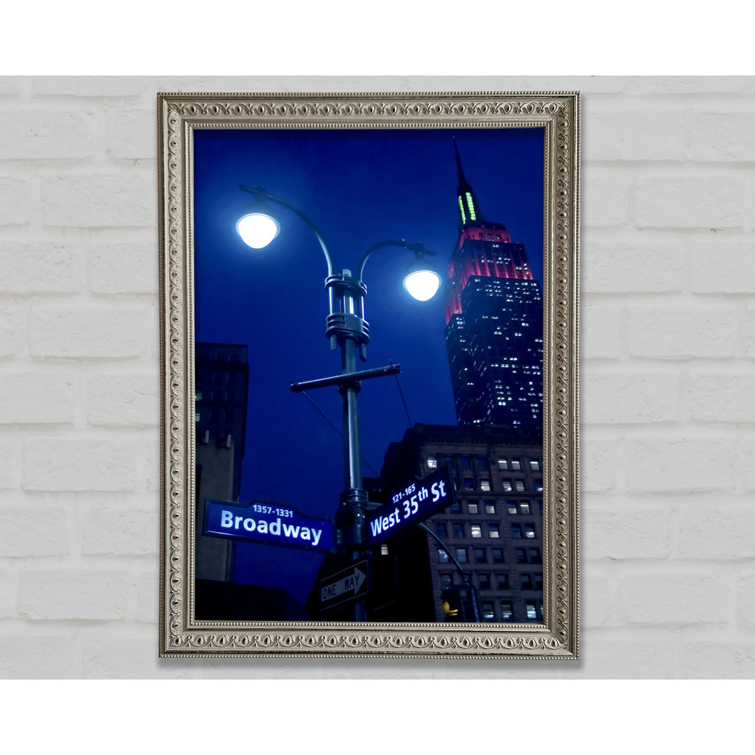 Empire State Building Lichter - Druck