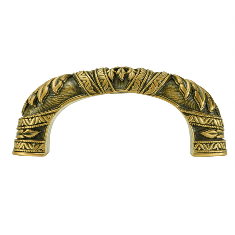 HAMPTON 3" CENTER TO CENTER PULL IN MUSEUM GOLD PLATE, Museum Gold