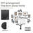 Family Tree Gallery Wall Set, 8 Mixed Size Separate Photo Frames with Tree Branch & FAMILY Script Cutouts, Matte Black PVC Memory Decor for Living Room – Black