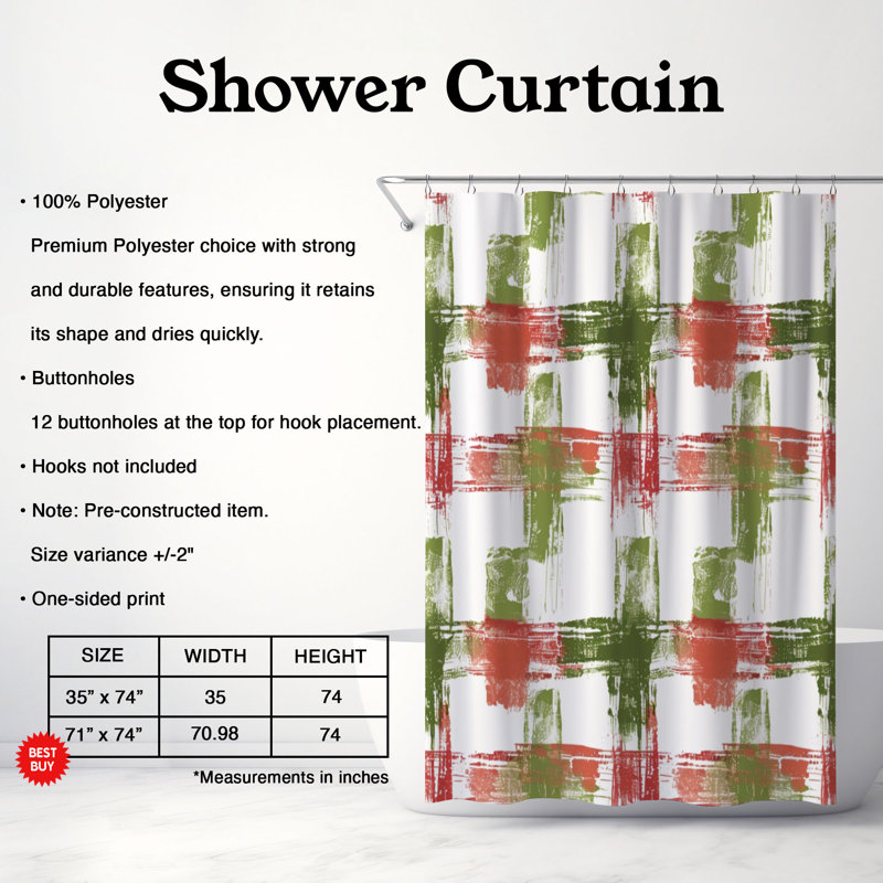 Rideau de douche Fruit Design - Premium, H 74 po x l 71 po