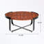 Table basse ronde d'extérieur avec pieds croisés